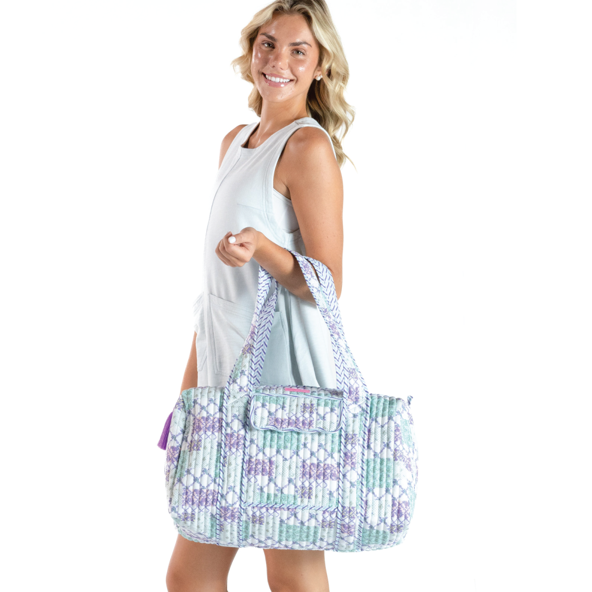 Simply Southern® Quilted Duffle: Patch
