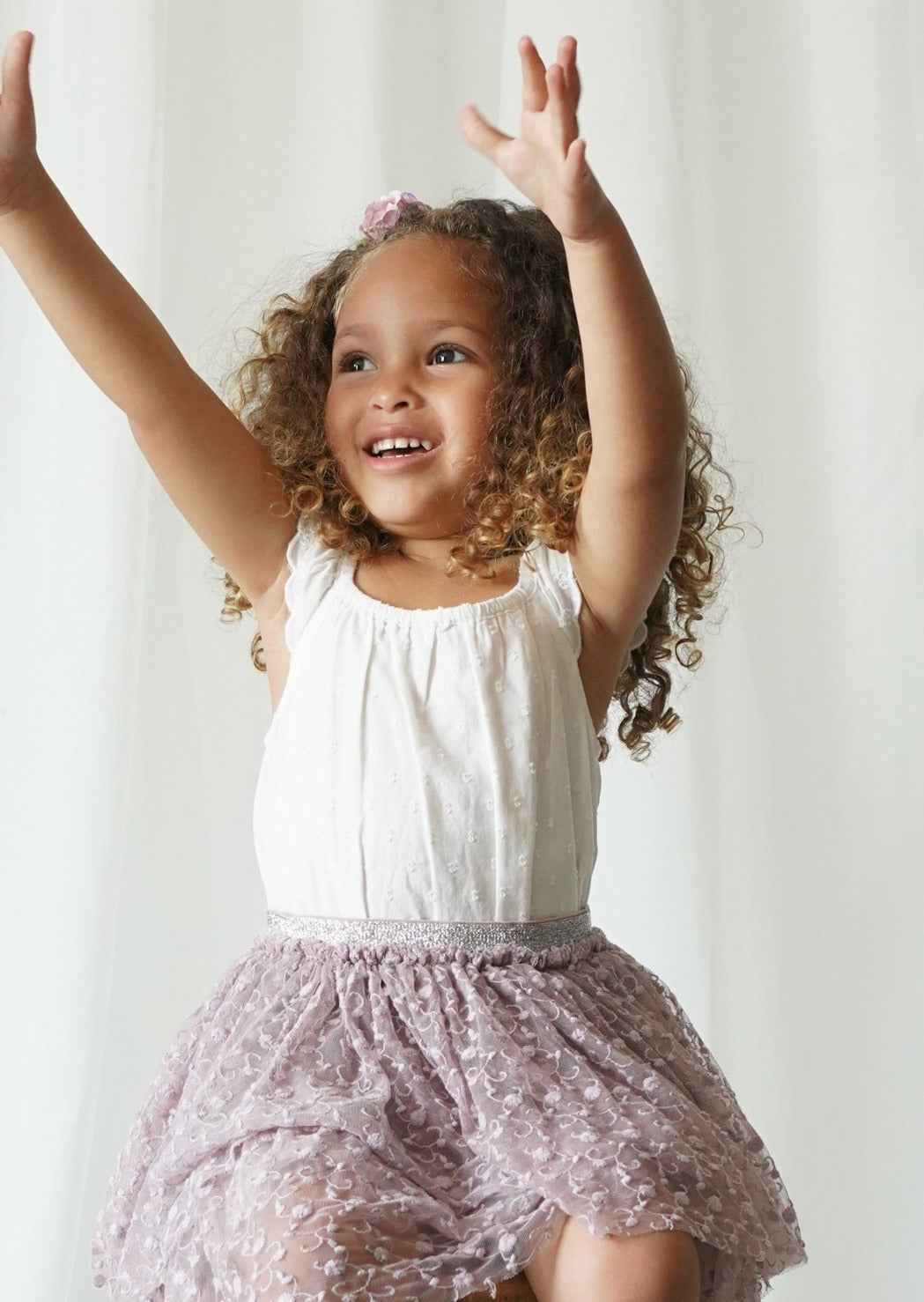 Calliope | Swiss Dot Embroidered Romper | Antique Ivory