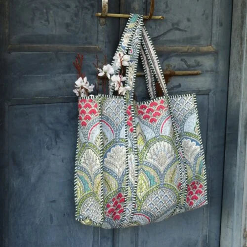 Boho Chic Handmade Cotton Tote Bag