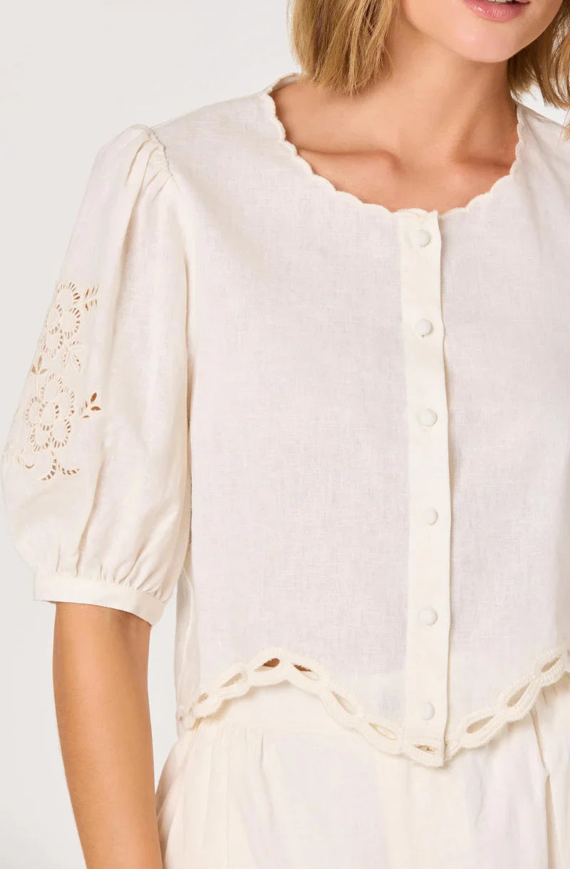 Joellyn White Top