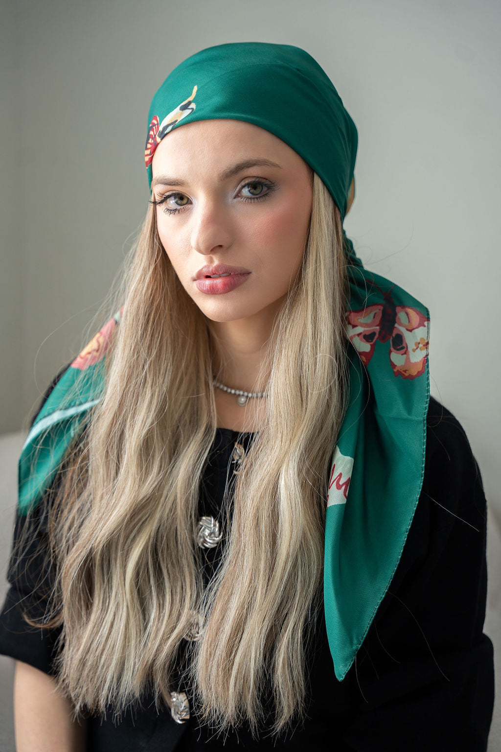Gossamer Green Head Scarf