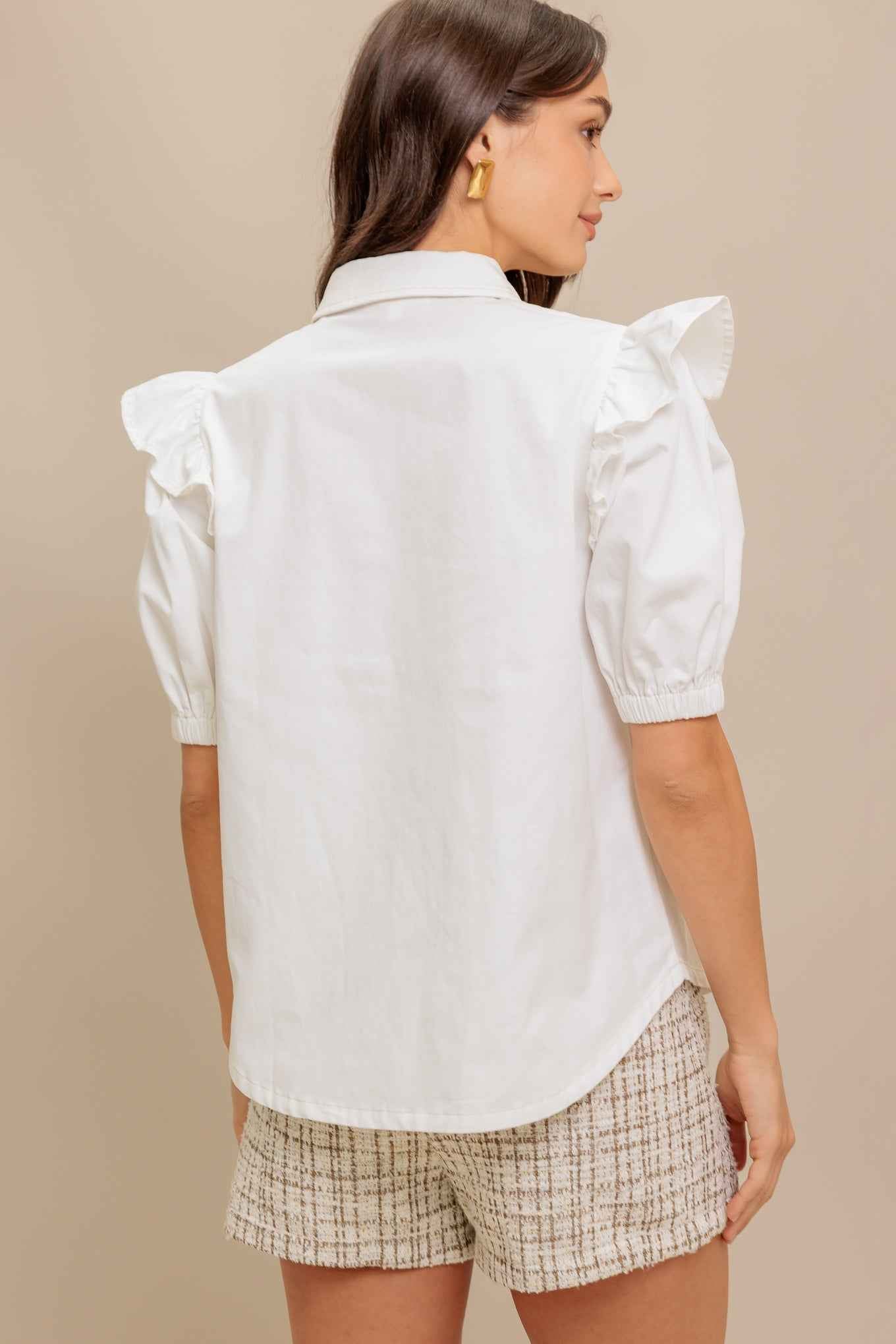 MUSE DETAIL WOVEN TOP