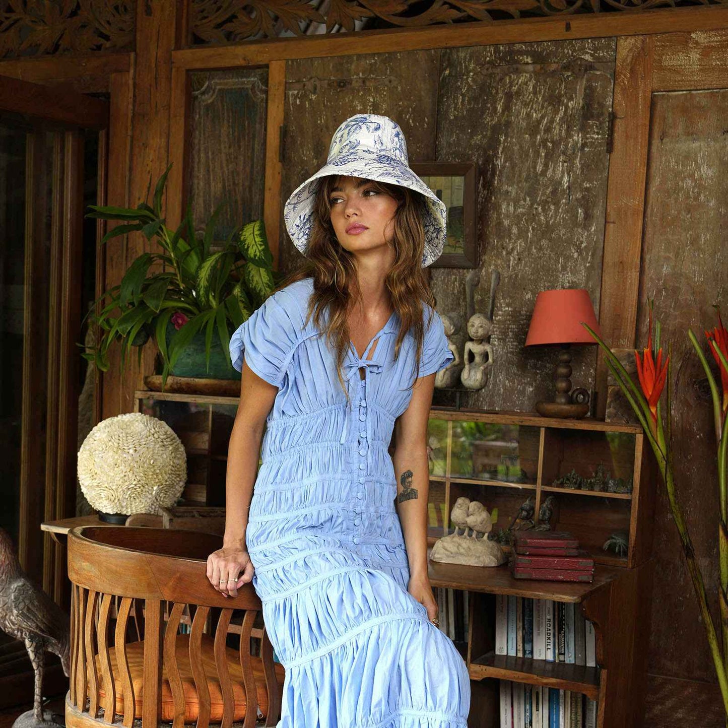 NAU Botanica Hat In Indigo Blue