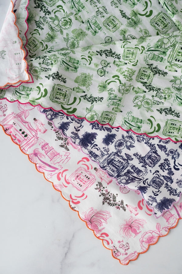 The Vesey Scarf in Green