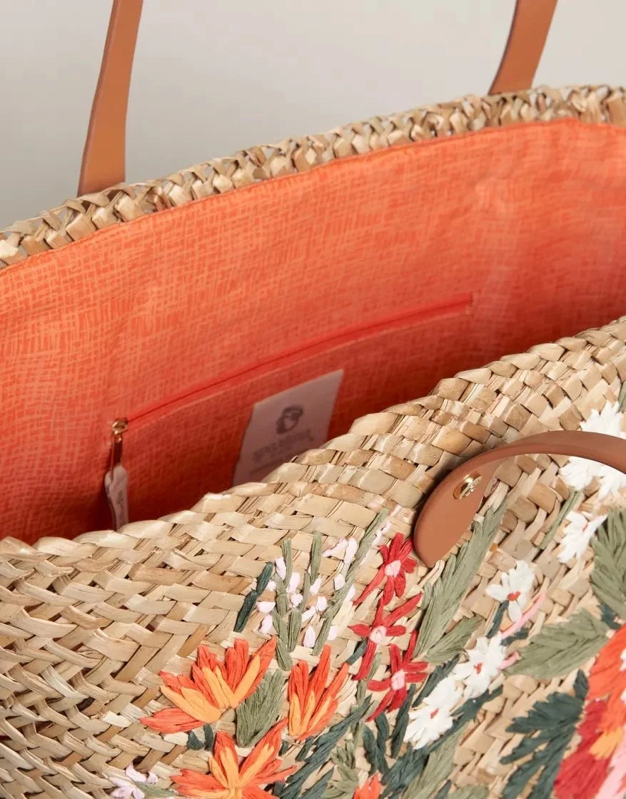 Floral Basket Tote - Alljoy Landing