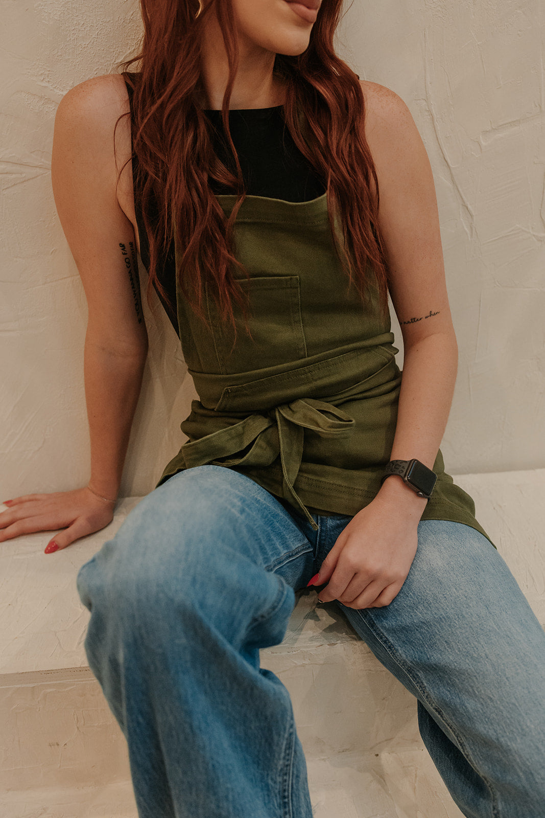 Olive Green Apron