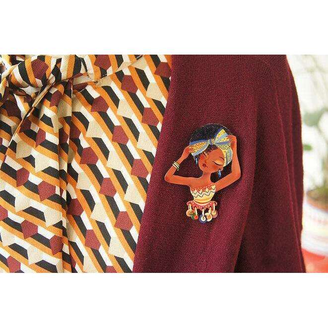 World Day of African Culture brooch by Laliblue