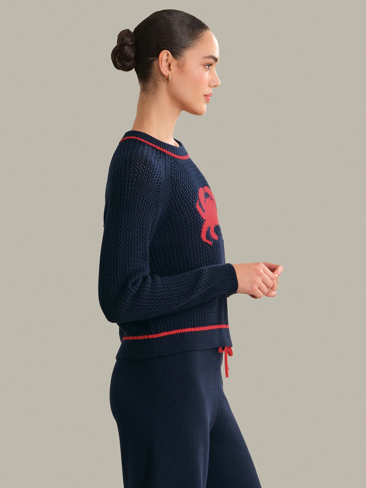 Jane Crab Dark Blue Combo Pullover