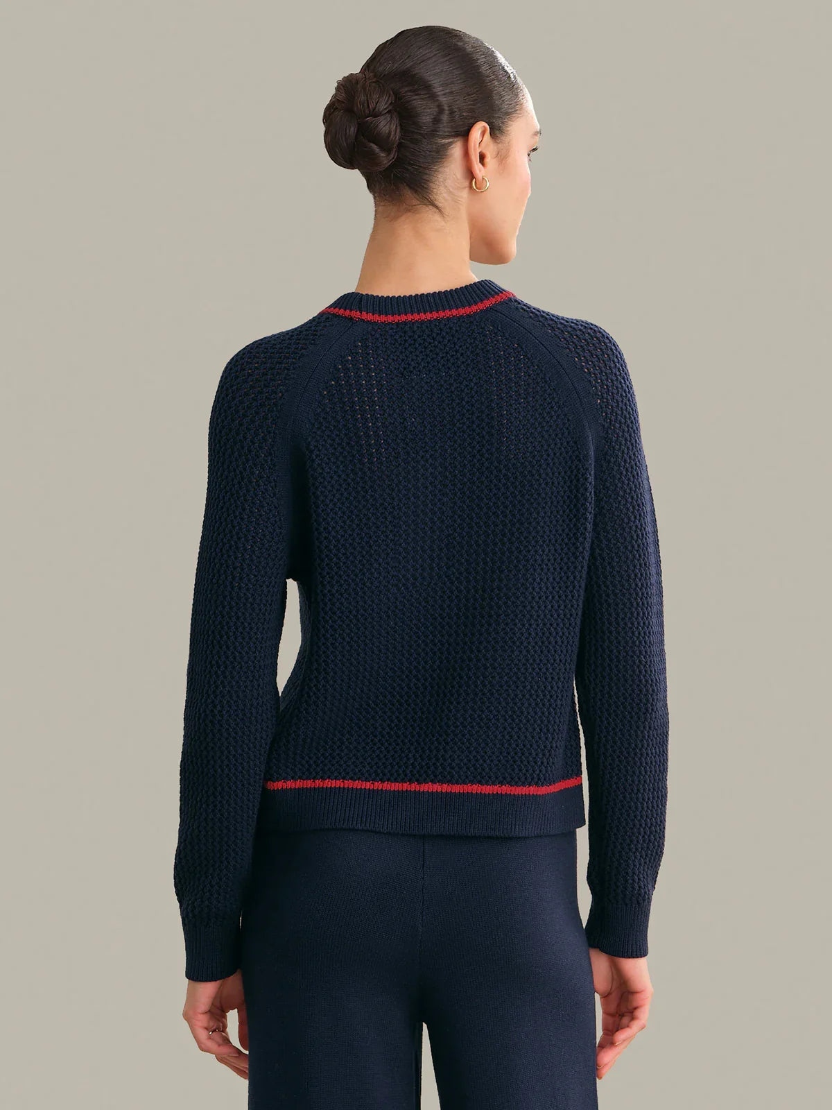 Jane Crab Dark Blue Combo Pullover