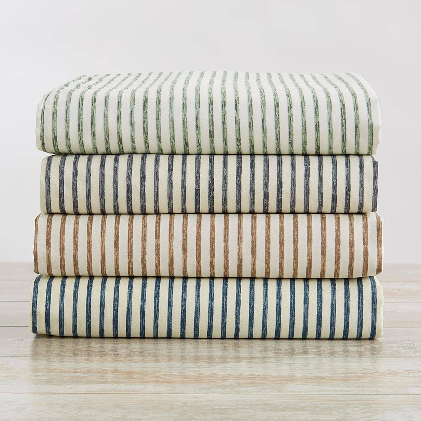 Striped Microfiber Sheet Set