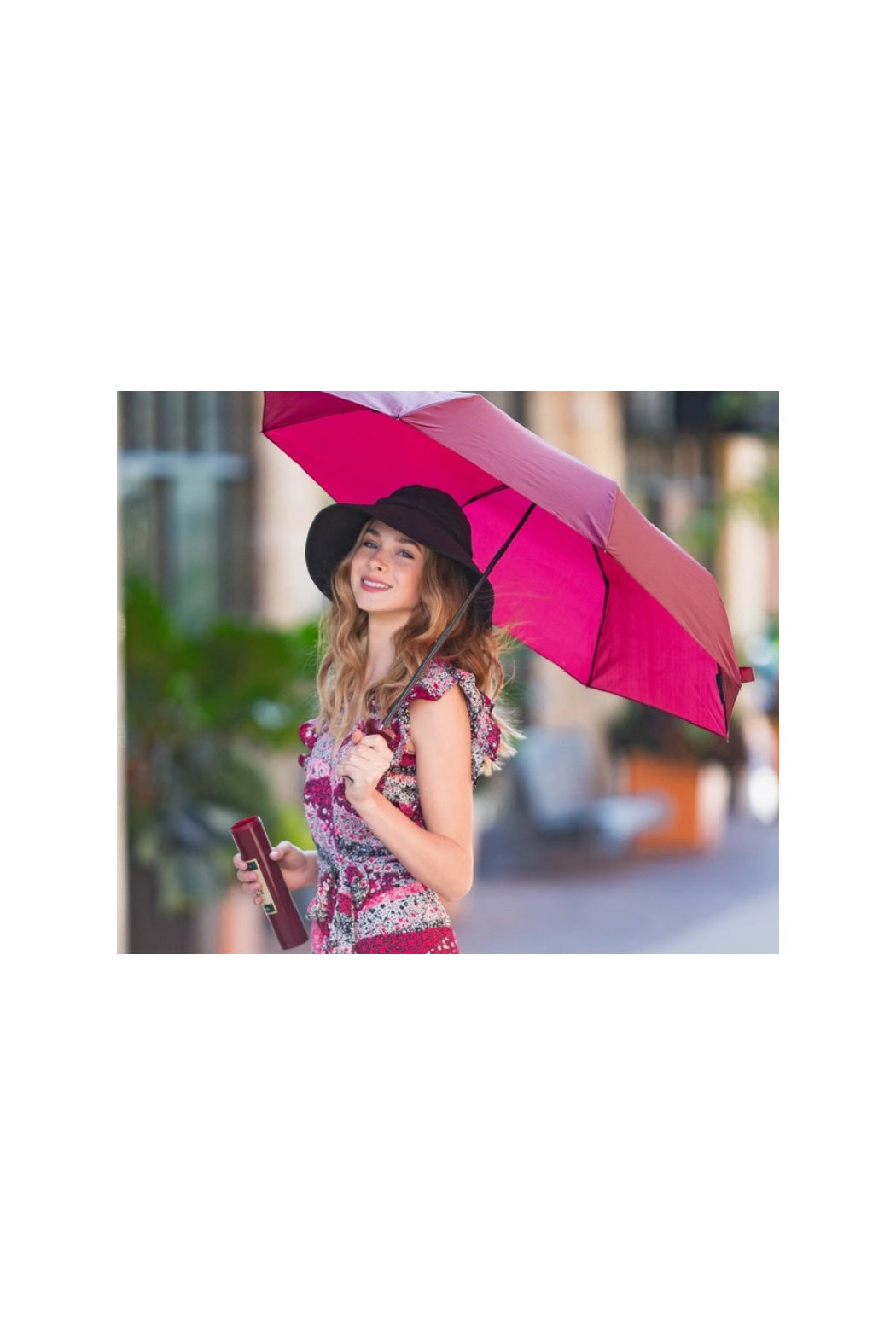 Burgundy Wine Bottle Umbrella