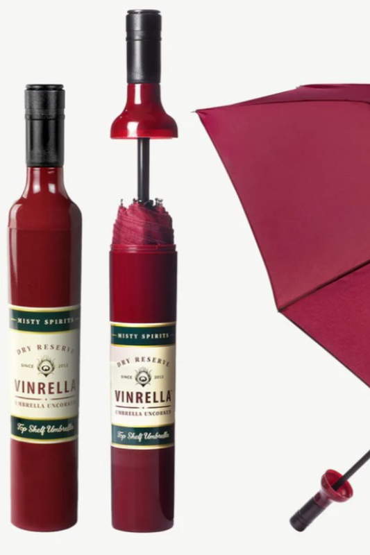 Burgundy Wine Bottle Umbrella