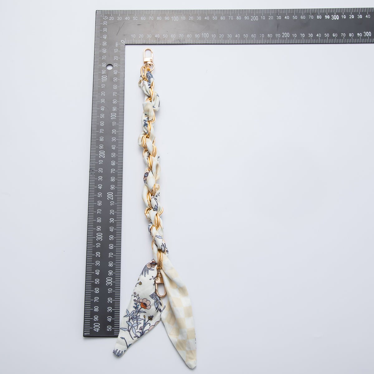 18K Gold Filled Silk Textile Knot Bag Charm Bracelet Keychain Accessories | WB-00156 - WB-00169