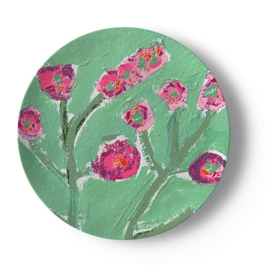 Hot Pink Hibiscus China Plate (Set of 4 or 8)