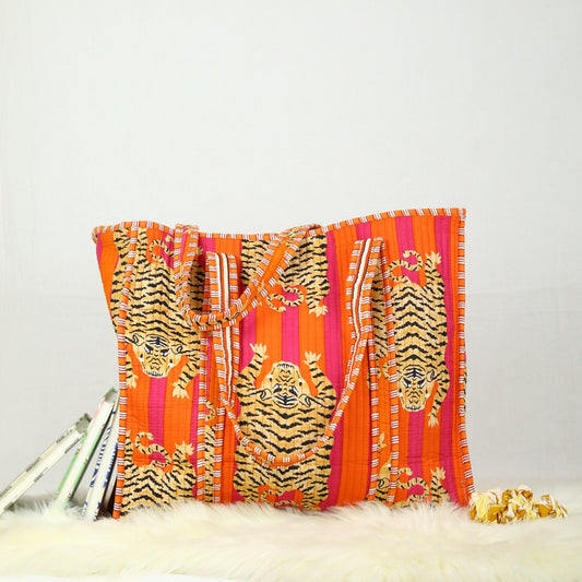 Tiger Cotton Tote Bag