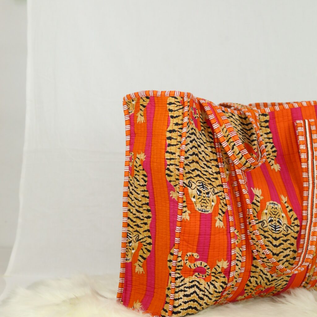 Tiger Cotton Tote Bag