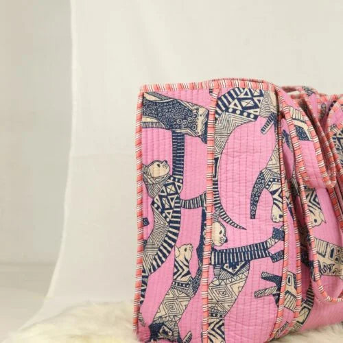 Tropical Cat Animal Design Tote Bag