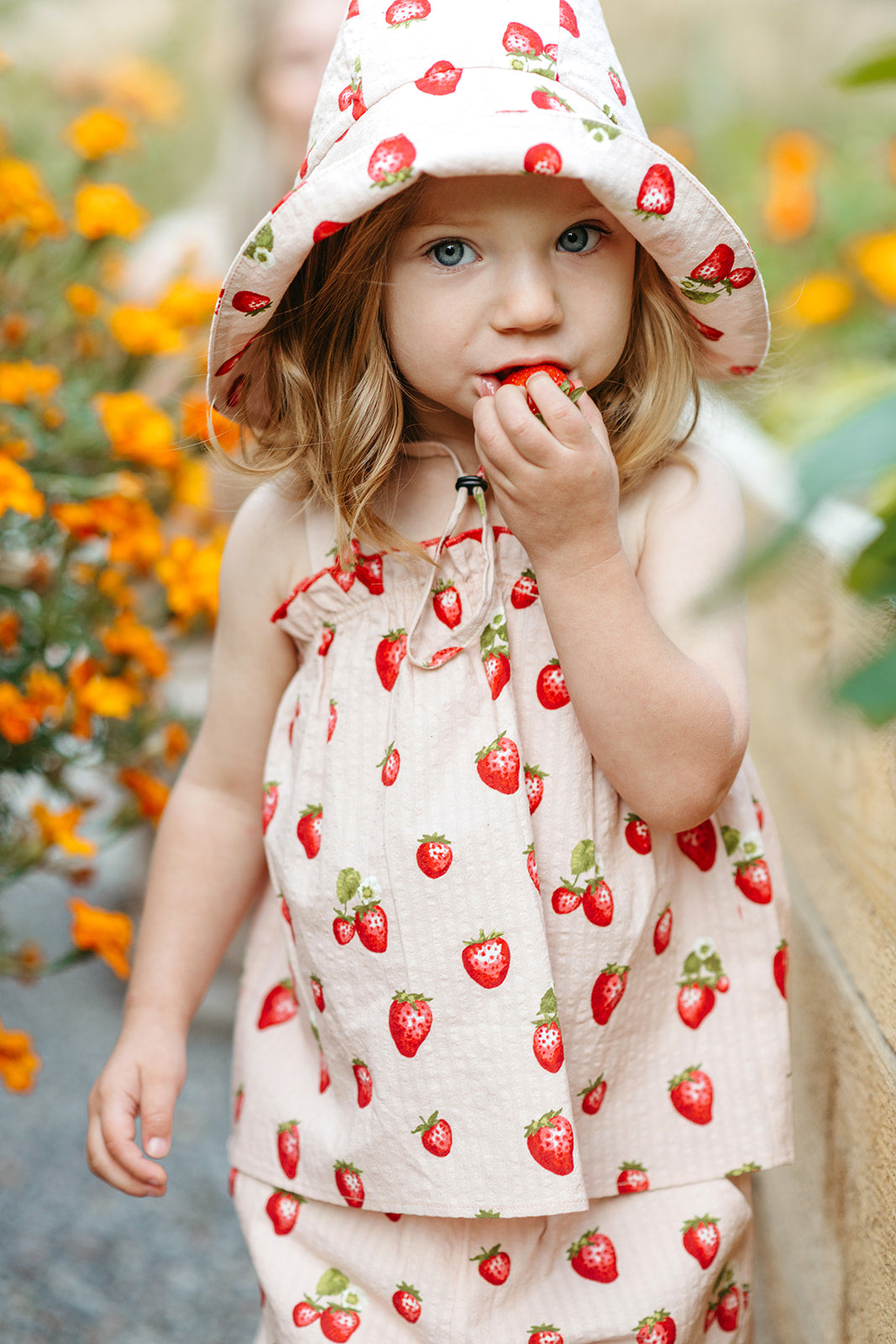 Strawberry Ruffle Tank & Pant Set