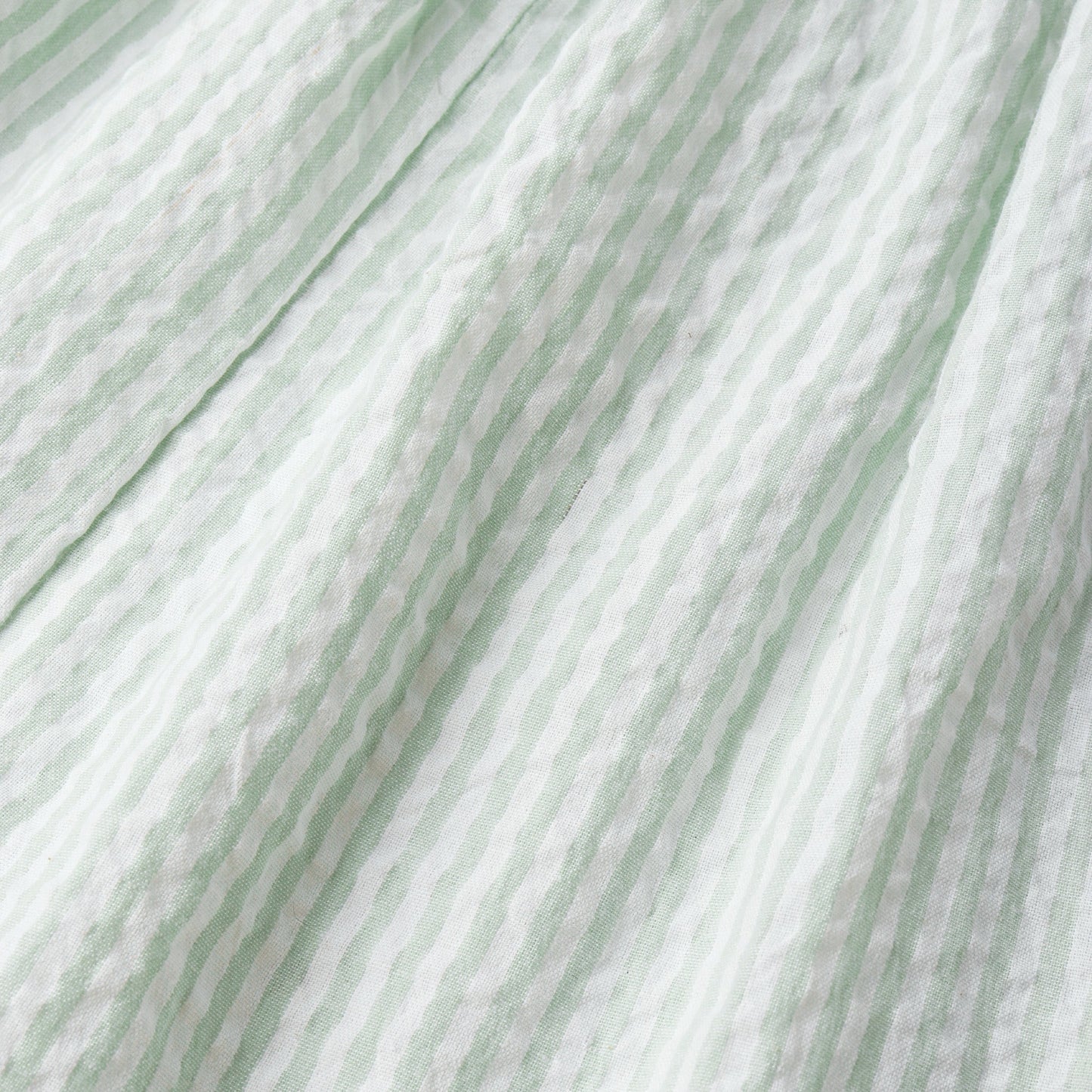 Organic Cross Back Dress - Basil Stripes