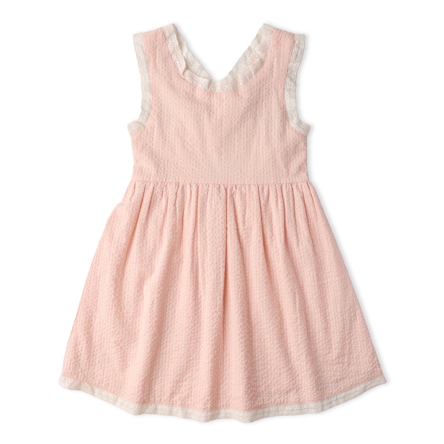 Organic Cross Back Dress - Blush