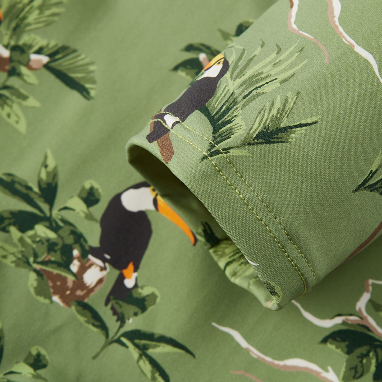 Toucan Zipper Shortall Swimsuit