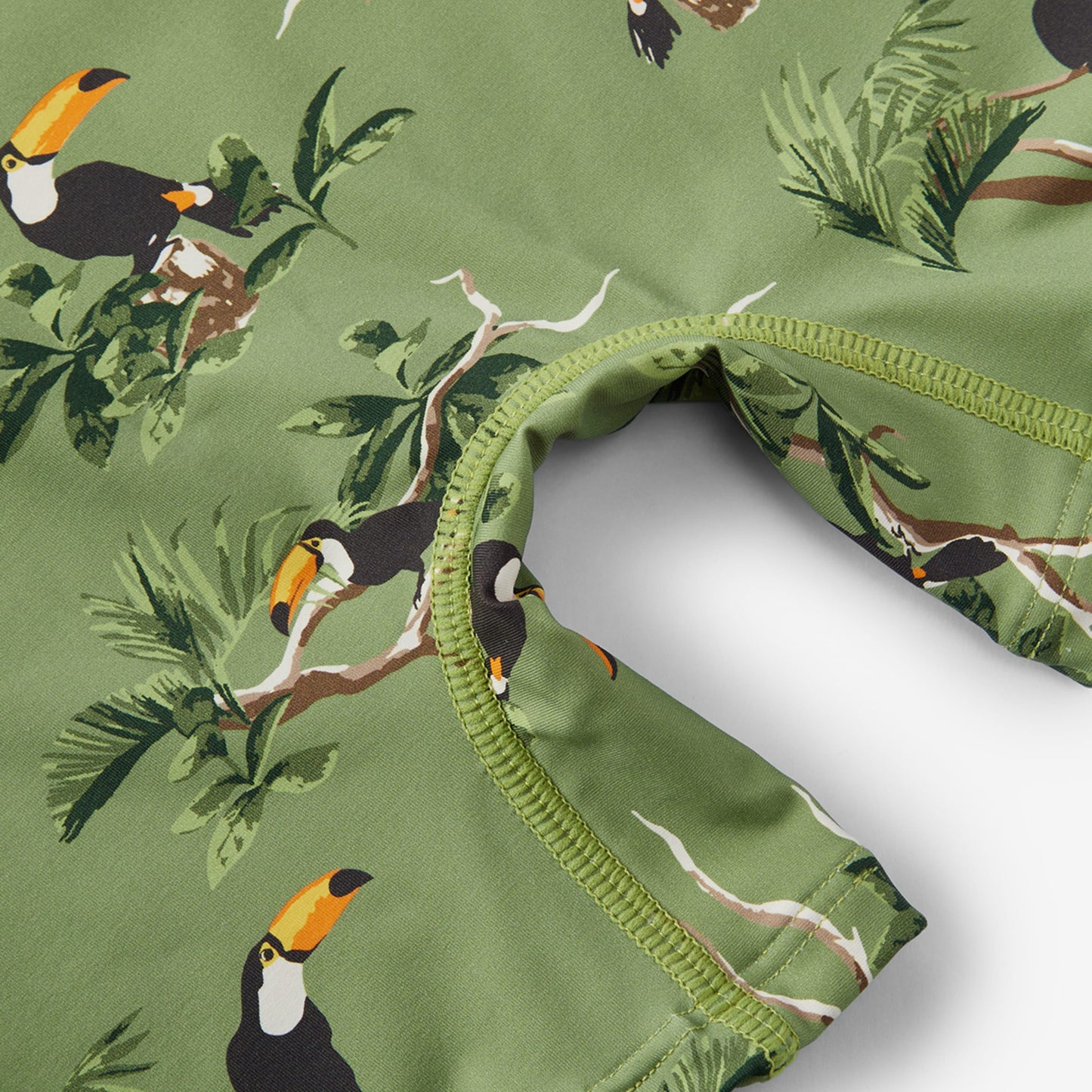Toucan Zipper Shortall Swimsuit
