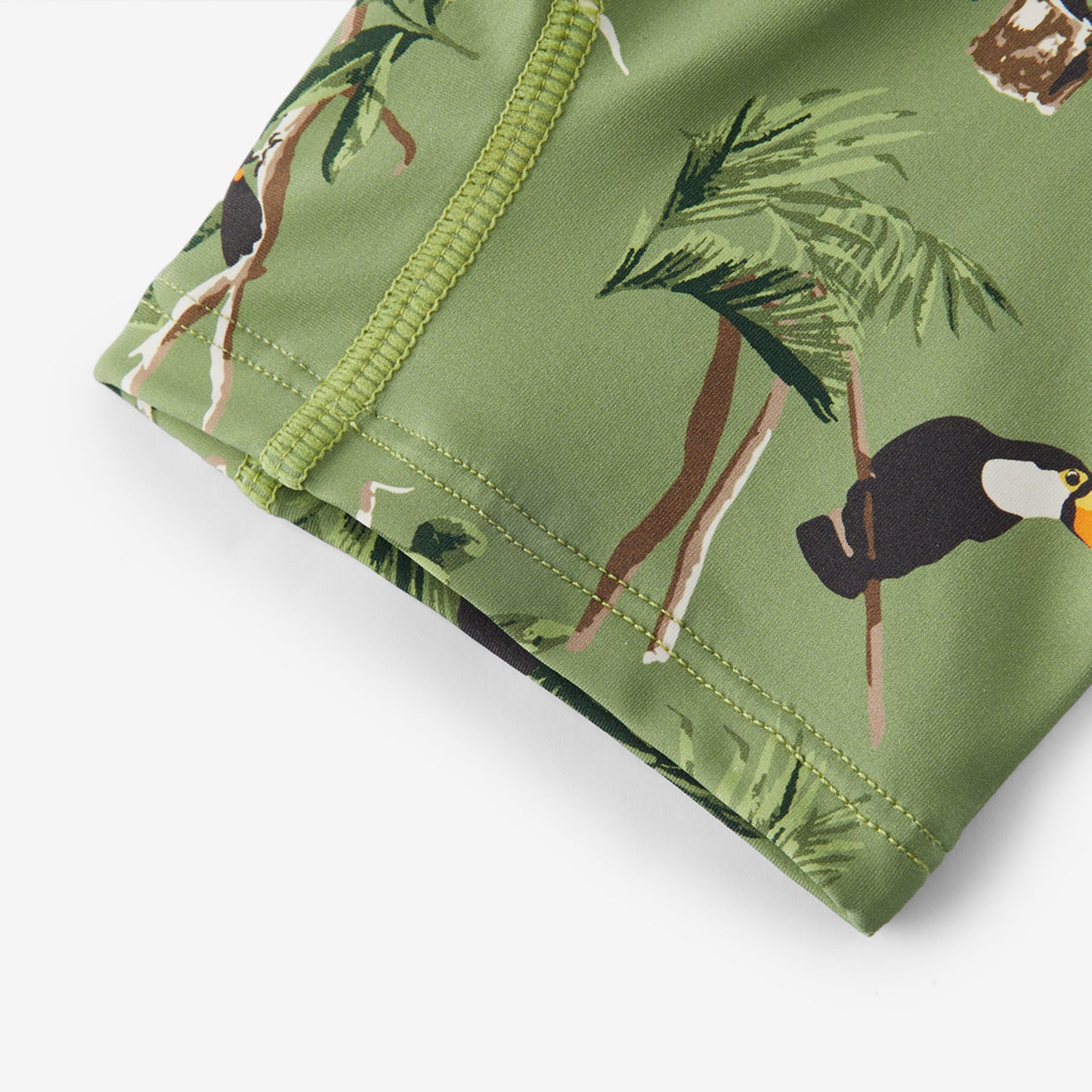 Toucan Zipper Shortall Swimsuit
