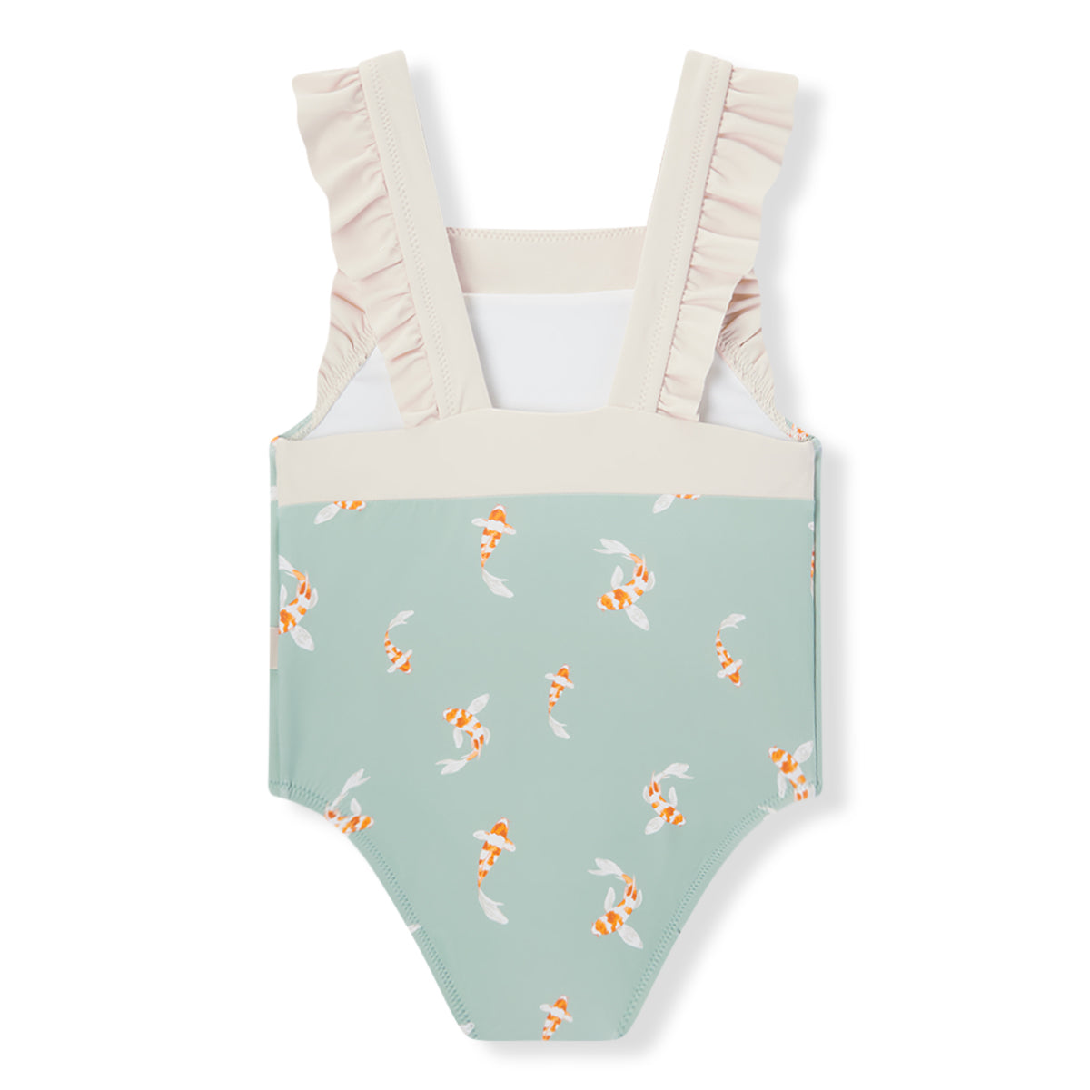Swimming Koi Ruffle Square Neck Swimsuit