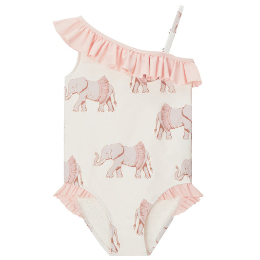 Tutu Elephant Off Shoulder One Piece Swimsuit