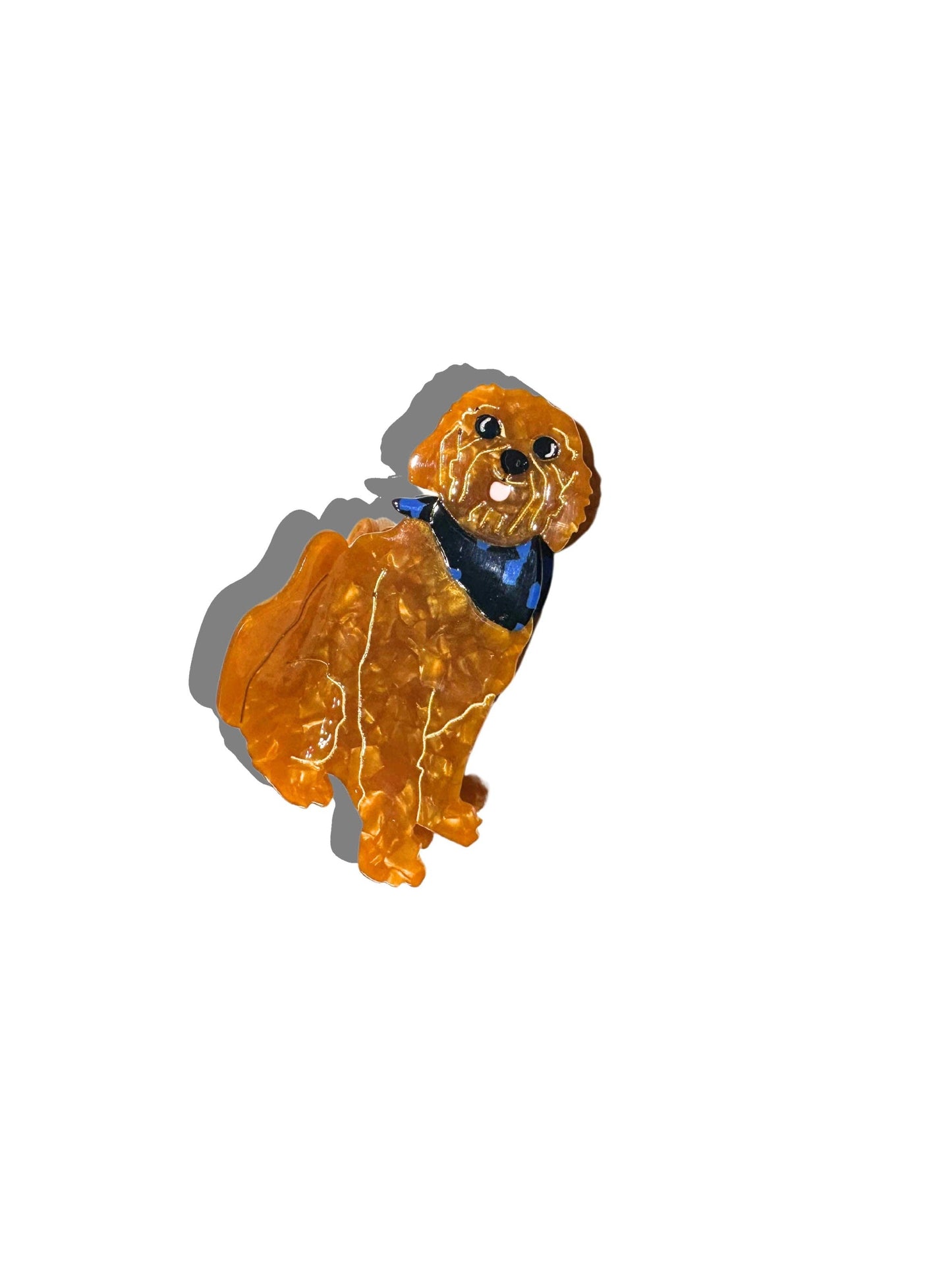 Golden Doodle Dog Claw Hair Clip