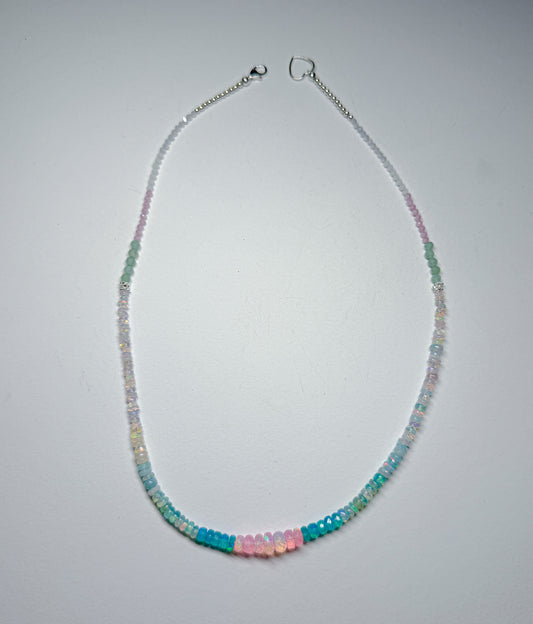 Cotton candy opal ombre
