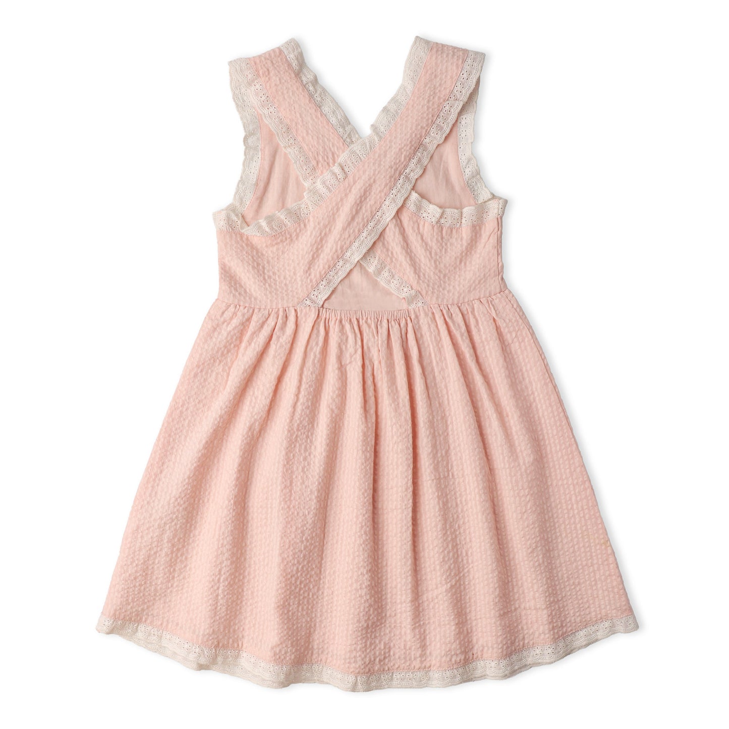 Organic Cross Back Dress - Blush