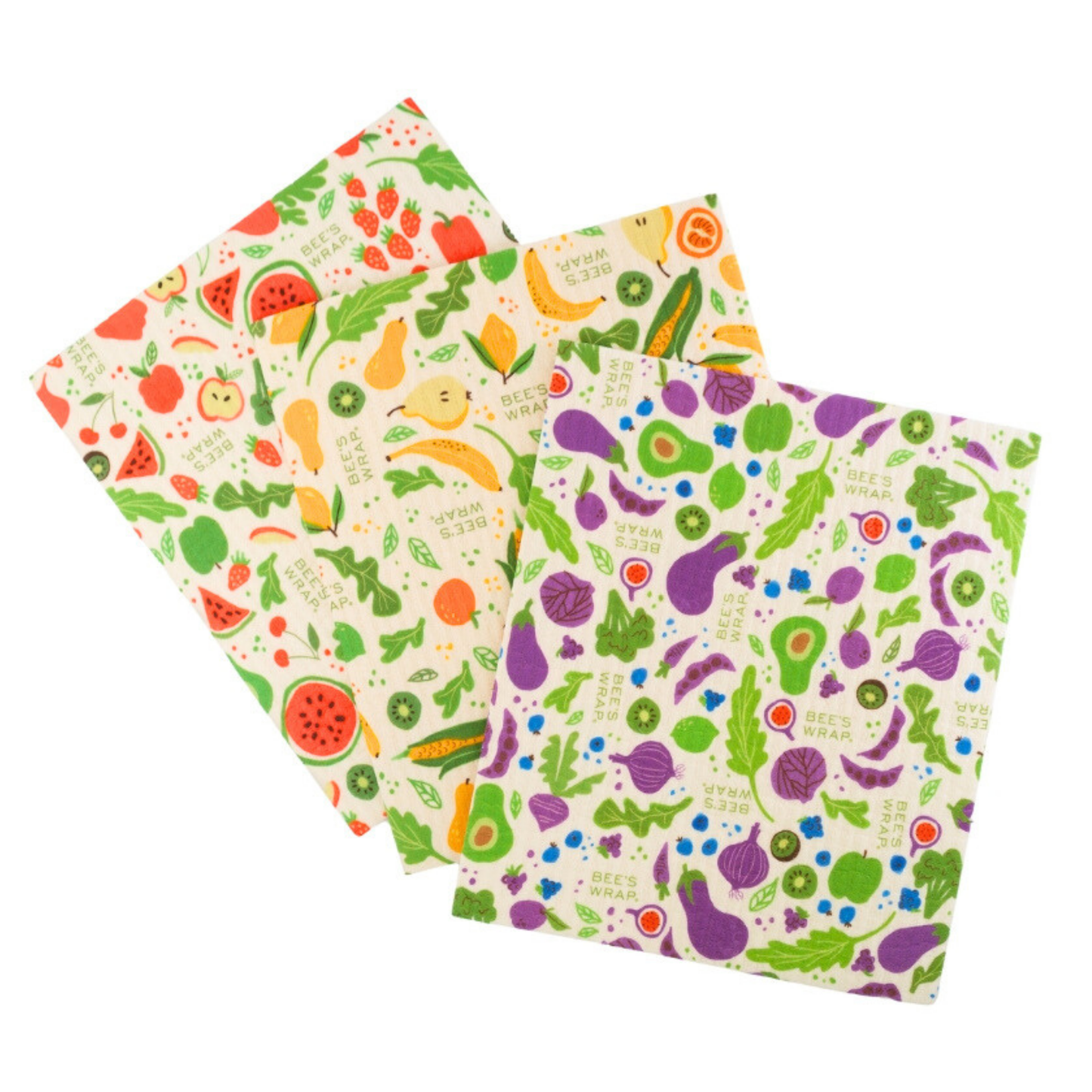 Bee's Wrap - Swedish Dishcloth 3 Pack - Garden Party Prints