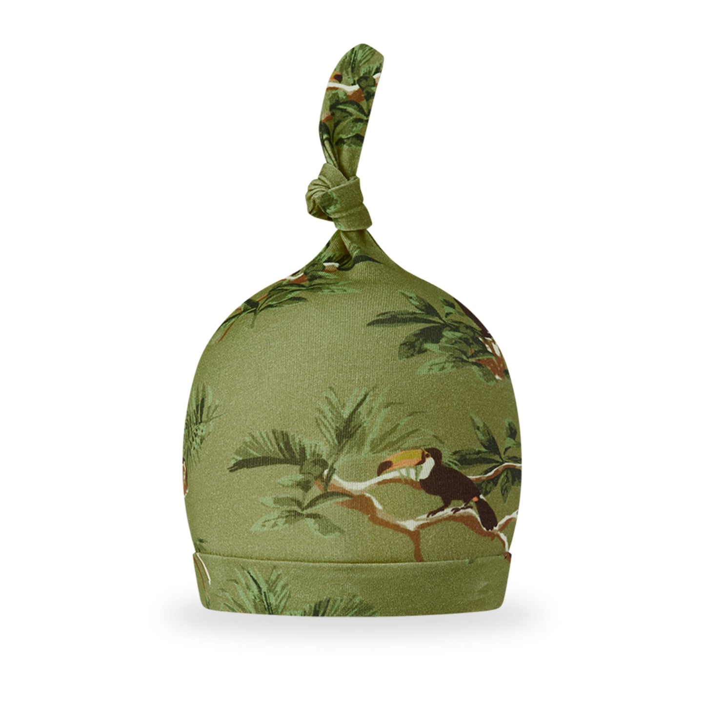 Toucan Cotton Stretch Knotted Beanie Hat