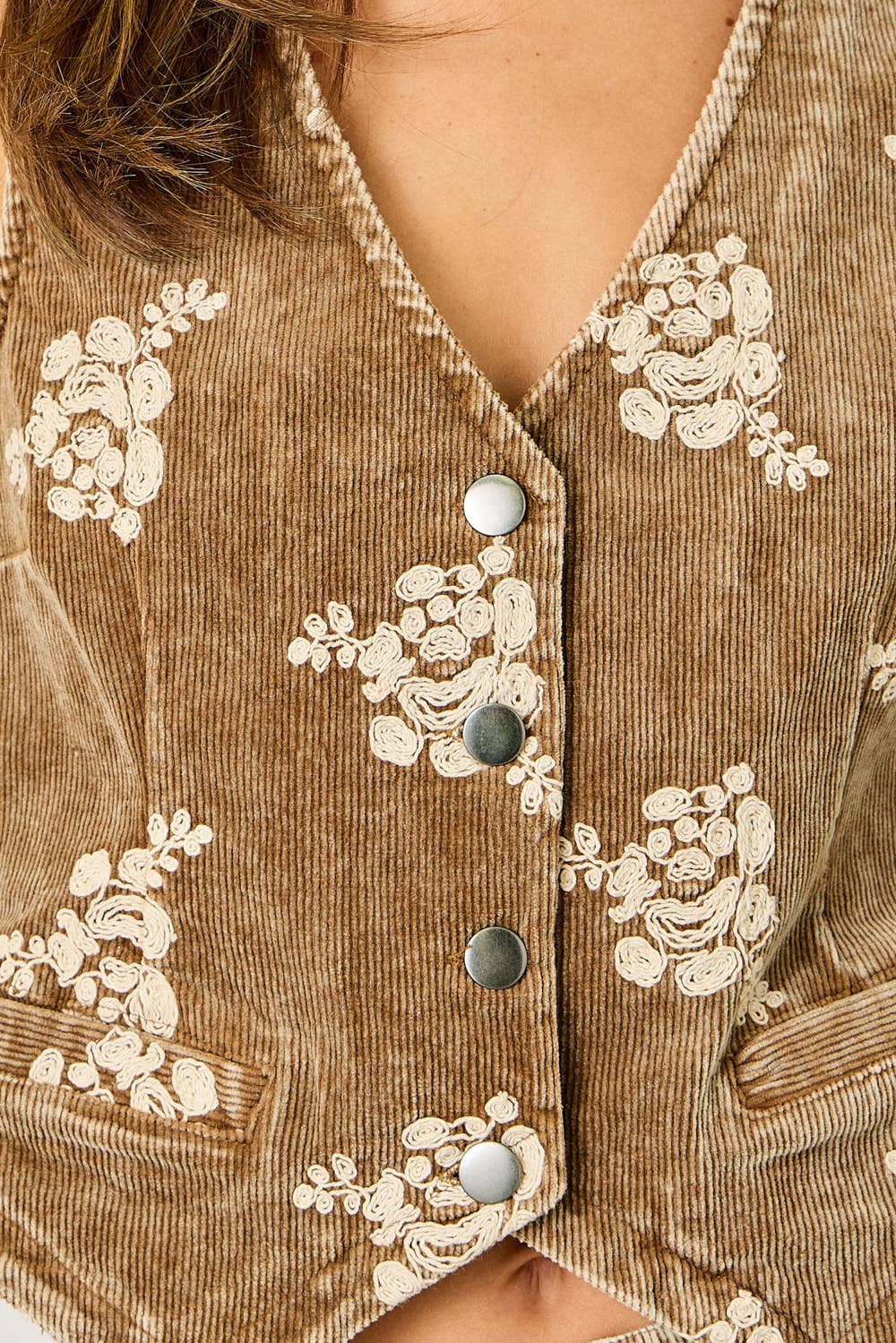 Bloom & Buckle Corduroy Vest