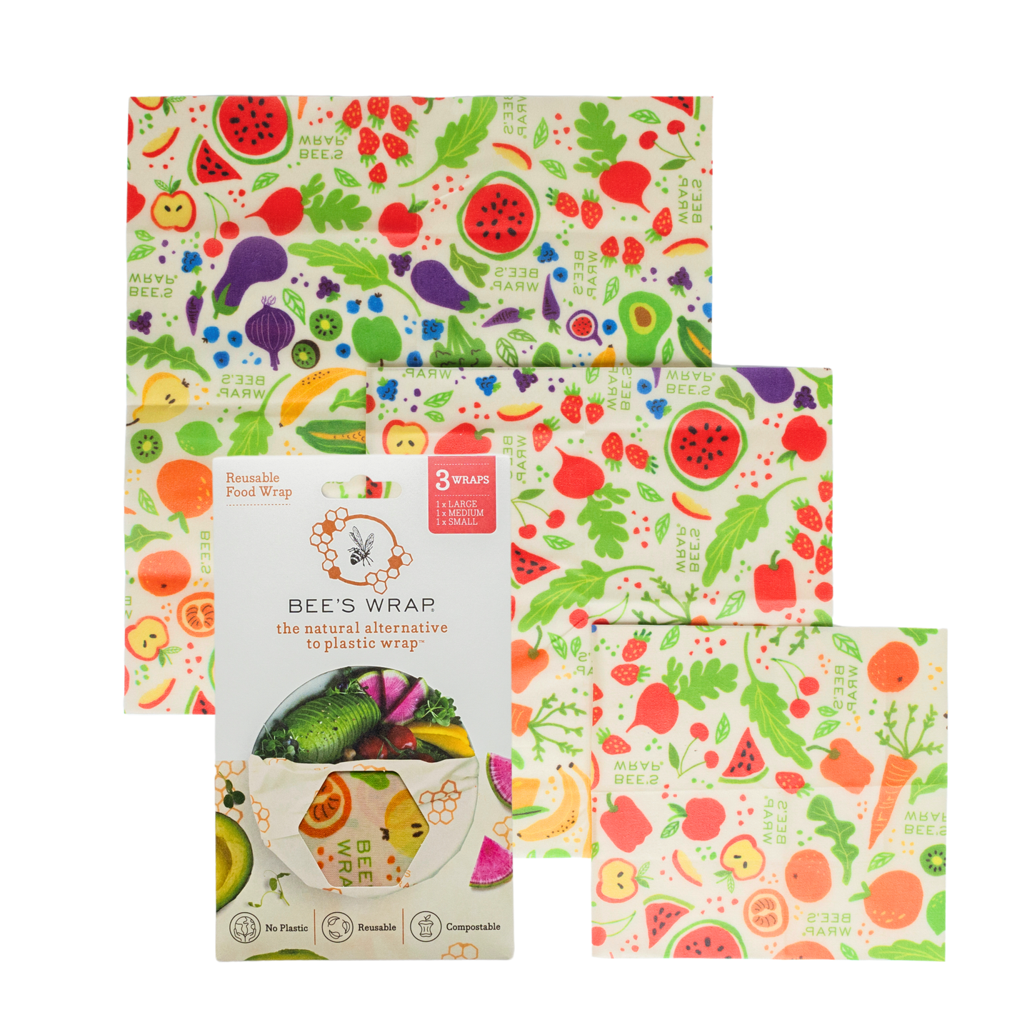 Bee's Wrap - Assorted 3 Pack - Garden Party