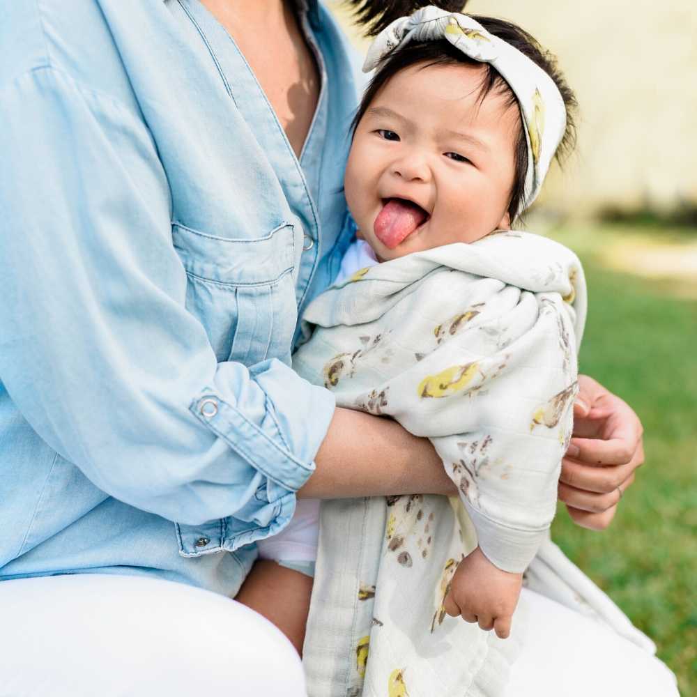 Chicken Big Lovey Three-Layer Muslin Blanket