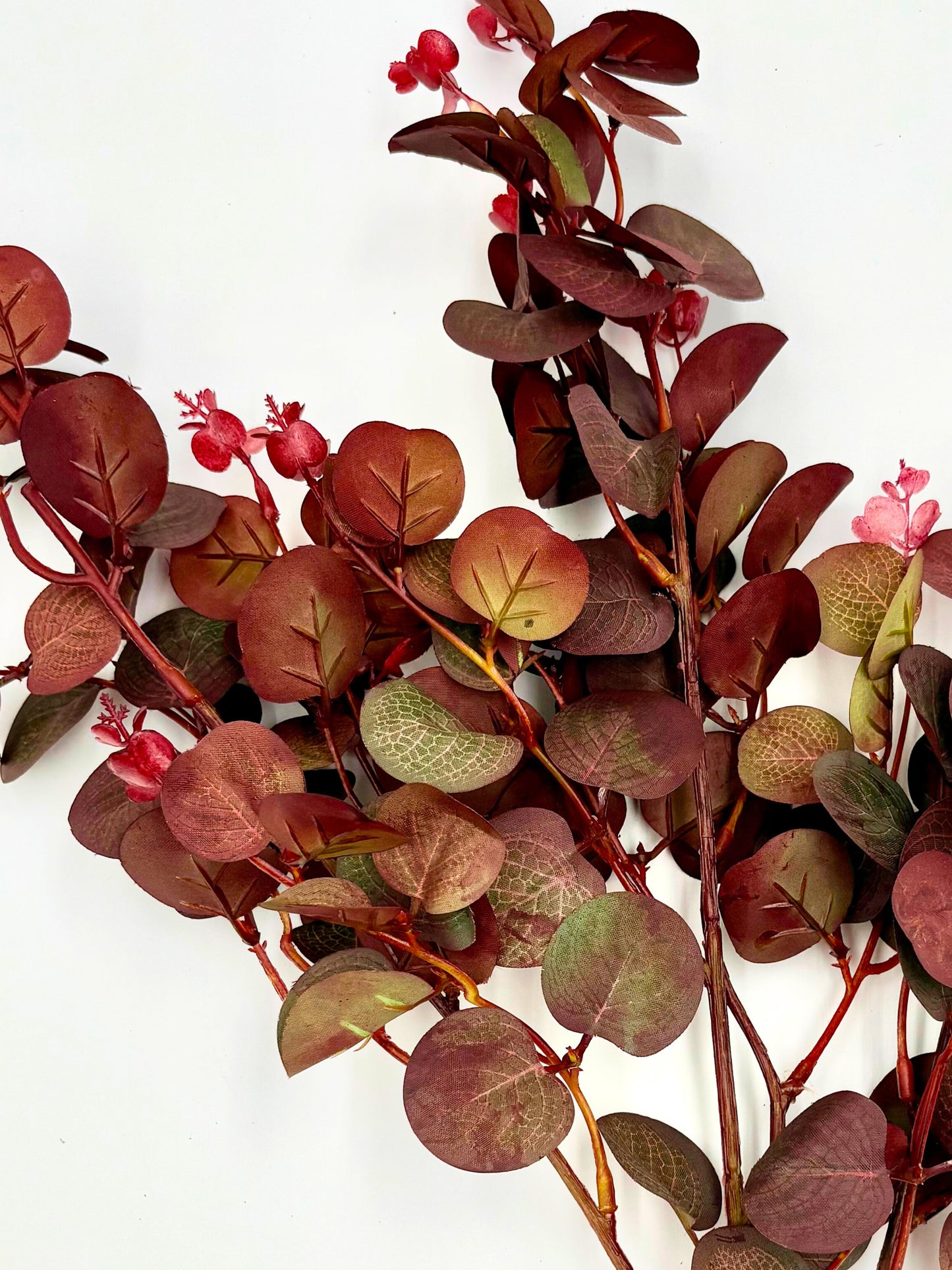 Artificial Purple Autumn Eucalyptus Stems