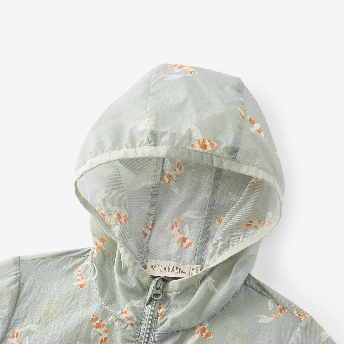Swimming Koi Hooded Sun Shield Windbreaker Jacket