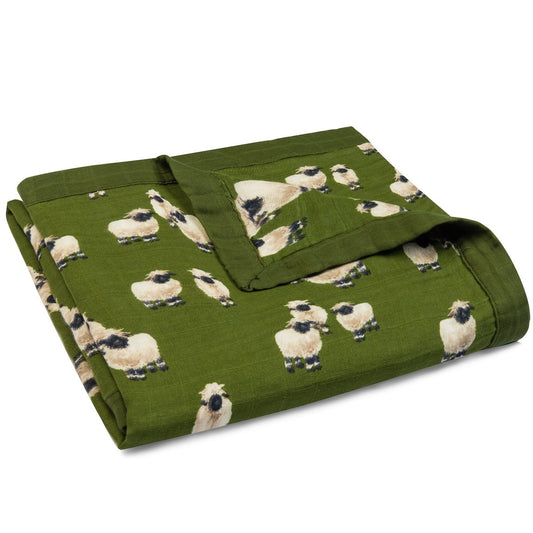 Valais Sheep Big Lovey Three-Layer Muslin Blanket