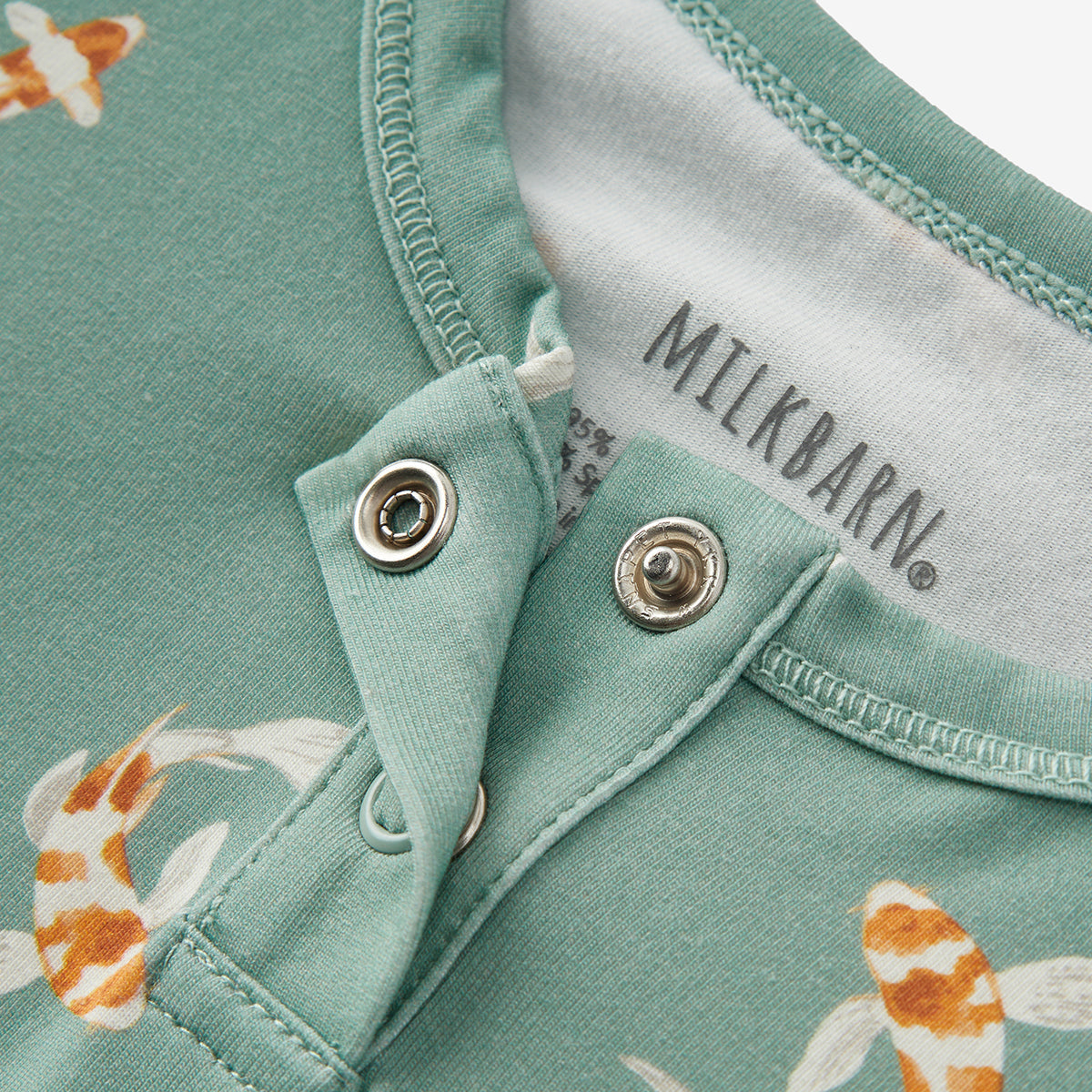 Swimming Koi Cotton Stretch Shortall