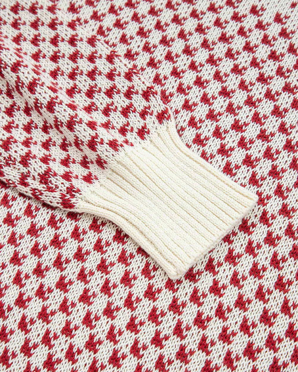 Judith Sleeve Knit Sweater - Red