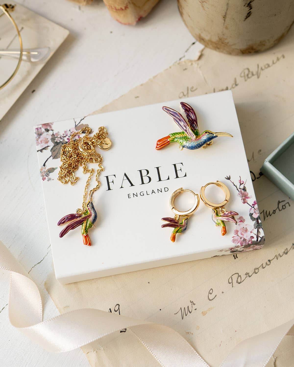 FABLE Hummingbird Pendant Necklace