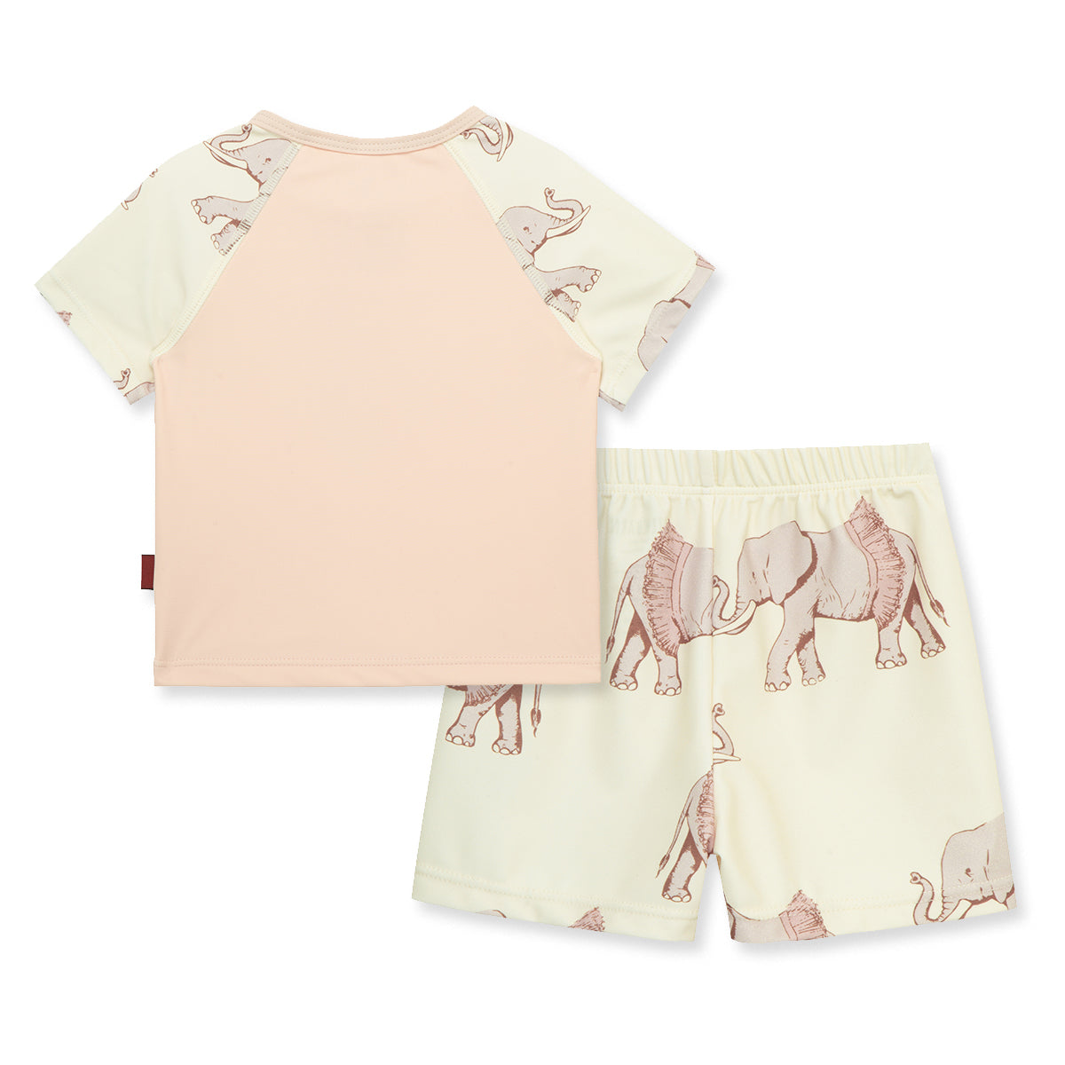 Tutu Elephant Zipper Top and Swim Trunks