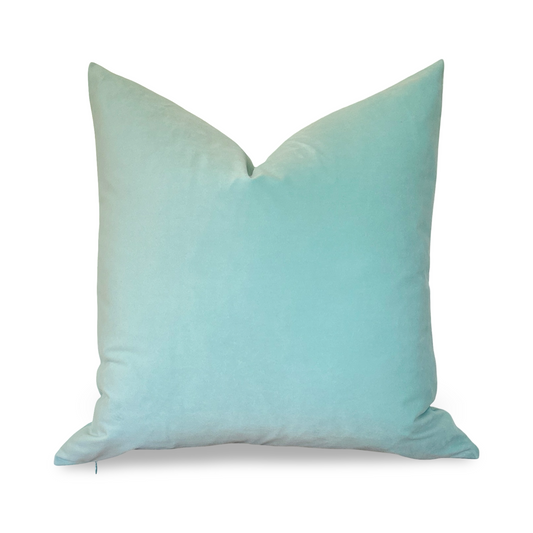 Plush Velvet Pillow Cover - Bermuda