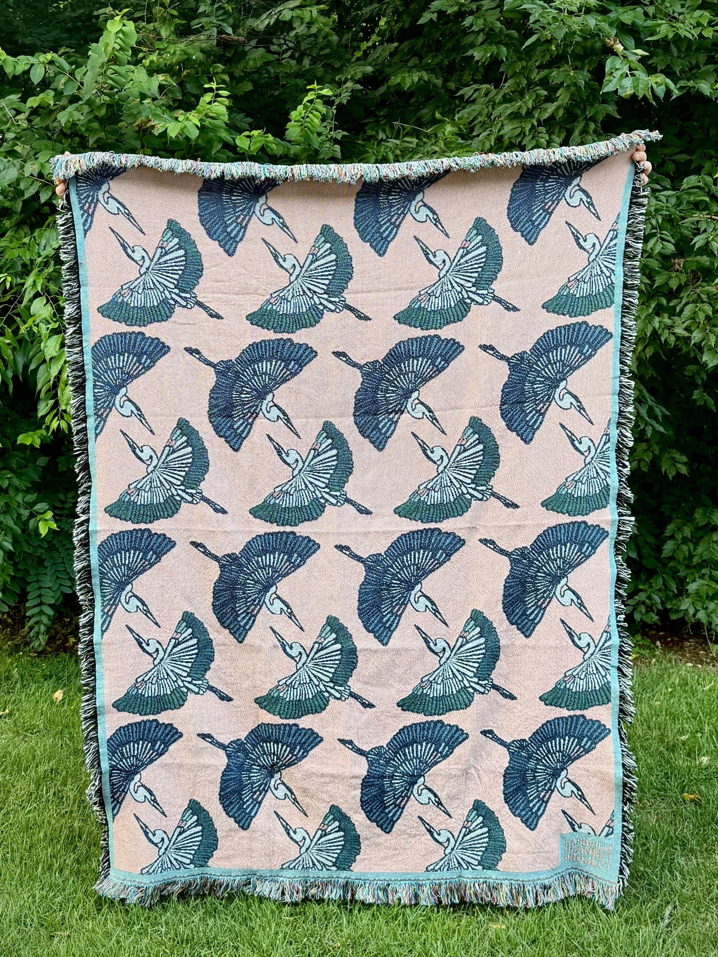 Herons in Flight Blanket