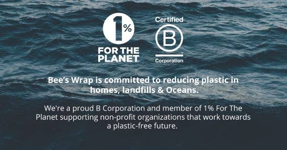 Bee's Wrap - Bread Wrap - Oceans Print