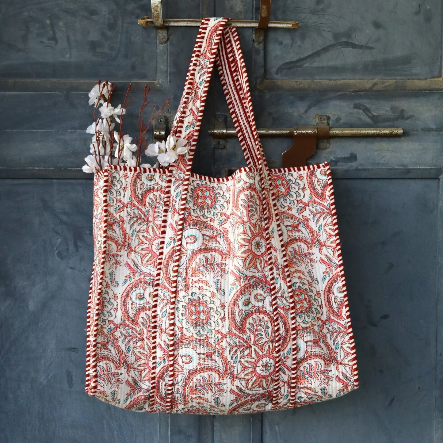 Abstract Floral Tote Bag