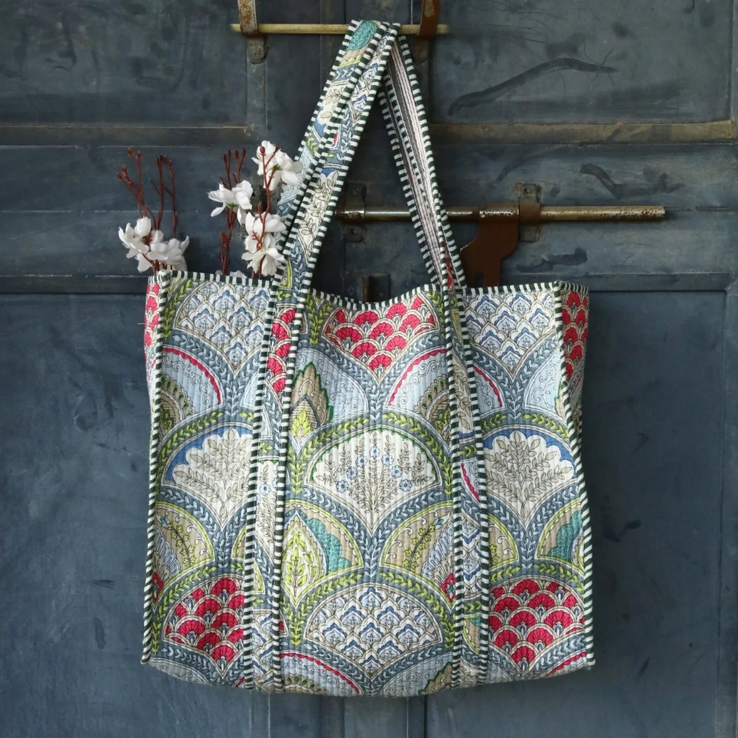 Boho Chic Handmade Cotton Tote Bag