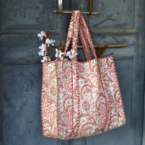 Abstract Floral Tote Bag